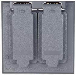 Cooper Crouse-Hinds - Electrical Outlet Box Aluminum Weatherproof Cover - Includes Gasket - Strong Tooling