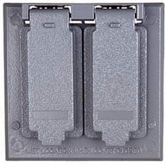 Cooper Crouse-Hinds - Electrical Outlet Box Aluminum Weatherproof Cover - Includes Gasket - Strong Tooling