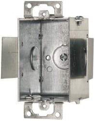 Cooper Crouse-Hinds - 1 Gang, (4) 1/2" Knockouts, Steel Rectangle Switch Box - 3" Overall Height x 2" Overall Width x 2-1/2" Overall Depth - Strong Tooling