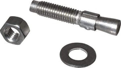 Red Head - 1/2" Diam, 1/2" Drill, 2-3/4" OAL, 2" Min Embedment Wedge Expansion Concrete Anchor - 304 Stainless Steel, Hex Nut Head, Hex Drive, 1-1/4" Thread Length - Strong Tooling