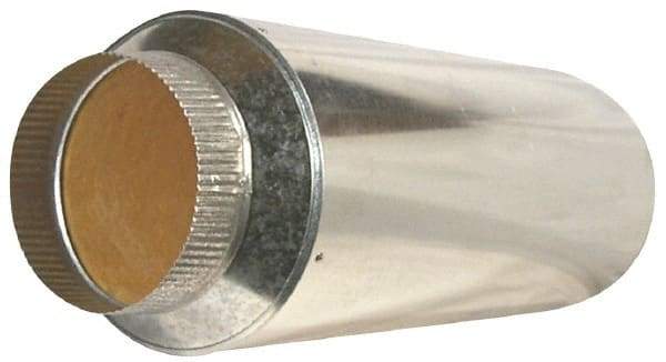 Suncourt - 6" ID Galvanized Duct Muffler - 24" Long x 10" Wide, 26 Gage, 1 Piece - Strong Tooling