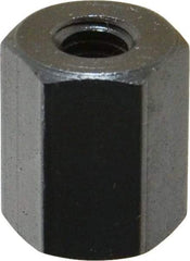 TE-CO - M6x1.00 Metric Coarse, 16mm OAL Steel Standard Coupling Nut - Black Oxide Coated, 13mm Width Across Flats - Strong Tooling