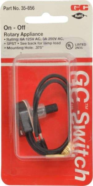 GC/Waldom - 3/8 Inch Mount Hole, Rotary Switch - Strong Tooling