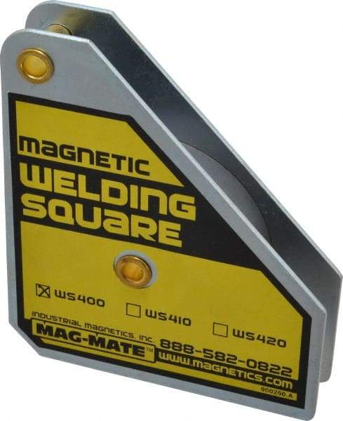 Mag-Mate - 3-3/4" Wide x 3/4" Deep x 4-3/8" High, Rare Earth Magnetic Welding & Fabrication Square - 75 Lb Average Pull Force - Strong Tooling