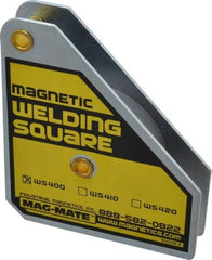 Mag-Mate - 3-3/4" Wide x 3/4" Deep x 4-3/8" High, Rare Earth Magnetic Welding & Fabrication Square - 75 Lb Average Pull Force - Strong Tooling