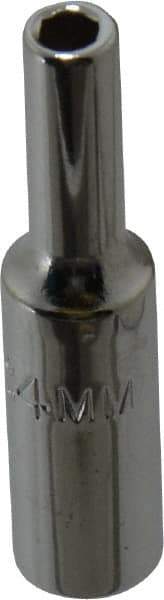 Proto - 1/4" Drive, Deep Hand Socket - 6 Points, 1-15/16" OAL, Chrome Finish - Strong Tooling