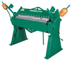 Tennsmith - 48 Inch Bending Length, Floor Machine Box and Pan Brake - 72 Inch Wide, 49 Inch Deep, 56 Inch High - Strong Tooling