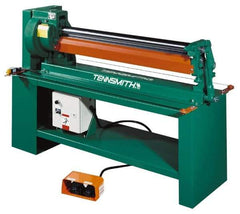 Tennsmith - 20 Gauge Max Stainless Steel Capacity, 49 Inch Max Forming Width, Floor Machine, Electric Slip Roll - 3/4 hp, 77 Inch Overall Width, x 50 Inch Overall Height, 3 Inch Slip Roll Diameter, 3/8, 1/2, 5/8 Inch Wire Groove Width, 230/460 Voltage - Strong Tooling