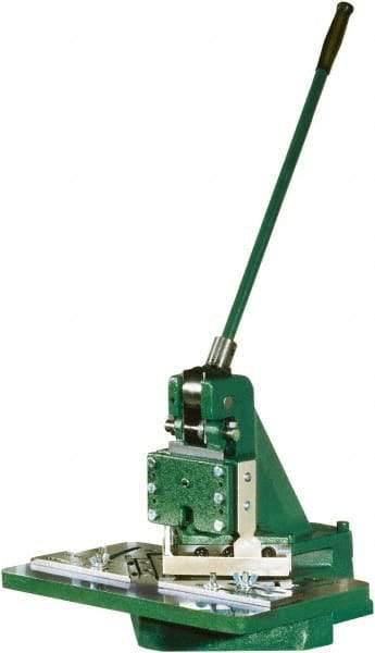 Tennsmith - 6 x 6" Notching Dimension, Metal Notcher - 1.25mm Max Mild Steel Capacity - Strong Tooling