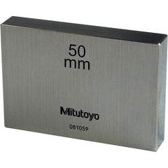 Mitutoyo - 50mm Steel Rectangular Gage Block - Strong Tooling