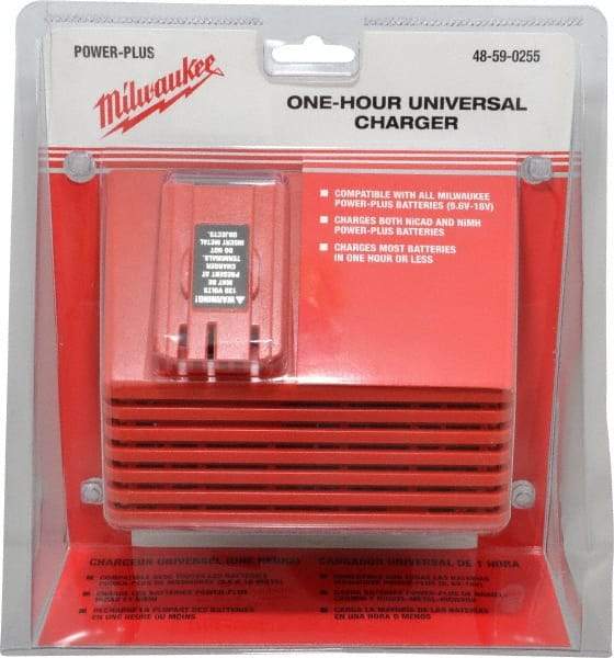 Milwaukee Tool - 12 to 18 Volt, 1 Battery NiCad & NiMH Power Tool Charger - 1 hr to Charge - Strong Tooling