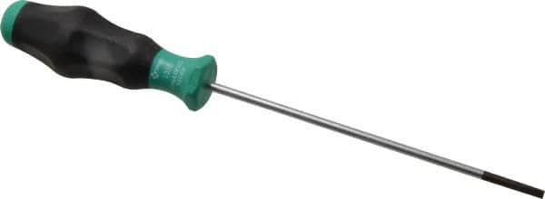 Wera - 248mm OAL Standard Slotted Screwdriver - 150mm Blade Length, Round Shank, Ergonomic Handle - Strong Tooling