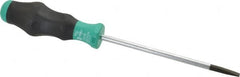 Wera - 223mm OAL Standard Slotted Screwdriver - 125mm Blade Length, Round Shank, Ergonomic Handle - Strong Tooling