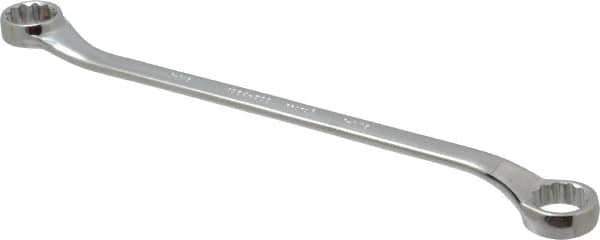 Proto - 11/16" x 1-1/8" 12 Point Offset Box Wrench - Double End, 1-31/64" Head Diam x 41/64" Head Thickness, 16-3/4" OAL, Steel, Polished Finish, 7.5° Offset - Strong Tooling