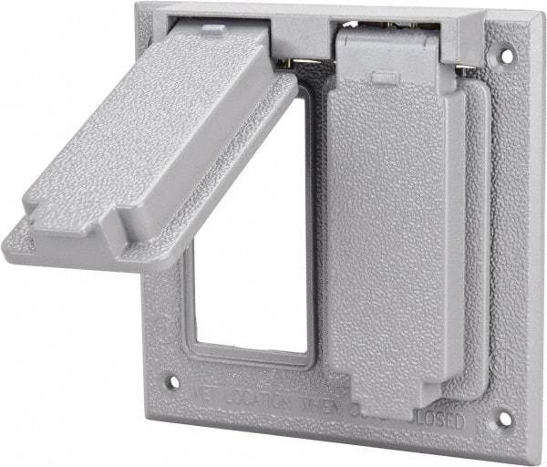 Cooper Crouse-Hinds - Electrical Outlet Box Aluminum Weatherproof Cover - Includes Gasket - Strong Tooling