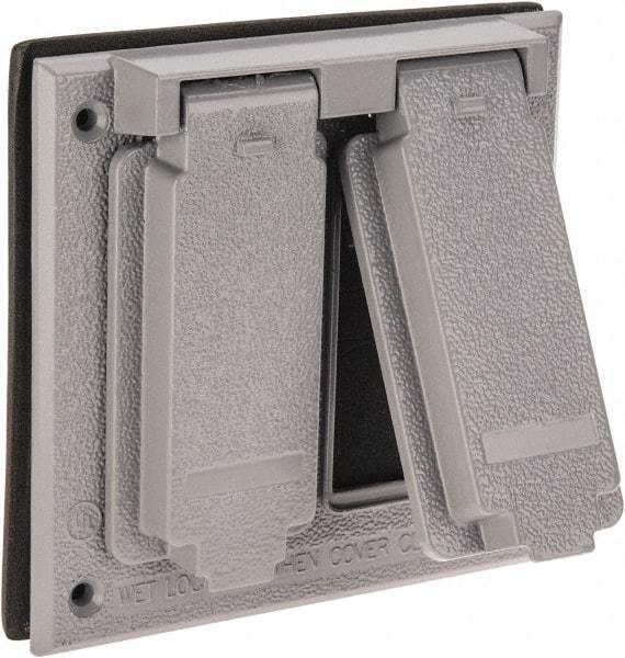 Cooper Crouse-Hinds - Electrical Outlet Box Aluminum Weatherproof Cover - Includes Gasket - Strong Tooling