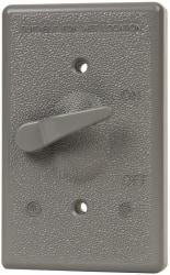 Cooper Crouse-Hinds - Electrical Outlet Box Aluminum Extended Switch Cover - Includes Gasket Stamped - Strong Tooling