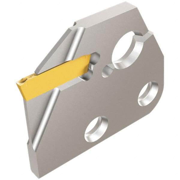 Iscar - Left Hand, 1.4mm Insert Width, 0.63 Inch Max Depth of Cut, Indexable Cutoff and Grooving Support Blade - DGAD 1.4B-D16 - Strong Tooling