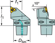 C6-266LFG-45065-22 CoroThread® 266 Coromant Capto® Toolholder - Strong Tooling