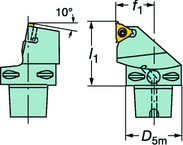 C5-266RFGZ35060-22 CoroThread® 266 Coromant Capto® Toolholder - Strong Tooling