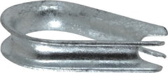 Value Collection - 1/4" Wire Rope Thimble Clip - Steel, Galvanized - Strong Tooling