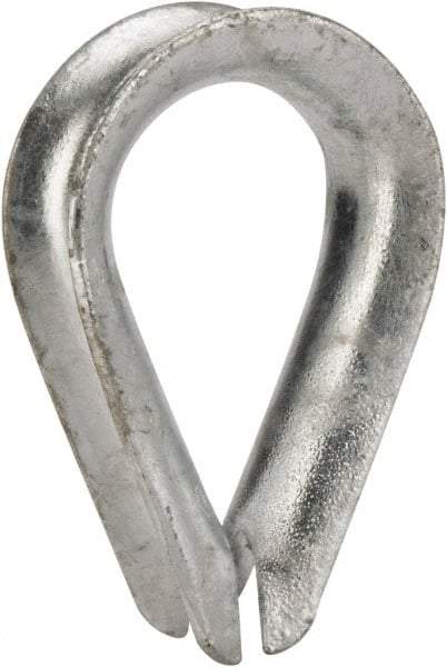 Value Collection - 1/2" Wire Rope Thimble Clip - Steel, Galvanized - Strong Tooling