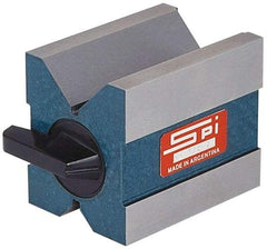 SPI - 0.19 to 1-3/4" Capacity, 90° Angle, Hardened Steel V-Block - 2-3/4" Long x 2" Wide x 2-3/8" High, Sold as Matched Pair - Strong Tooling