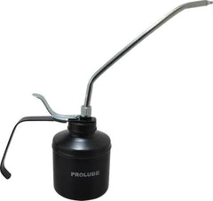 PRO-LUBE - 500 mL Capcity, 9" Long Rigid Spout, Lever-Type Oiler - Steel Pump, Steel Body, Powder Coated - Strong Tooling