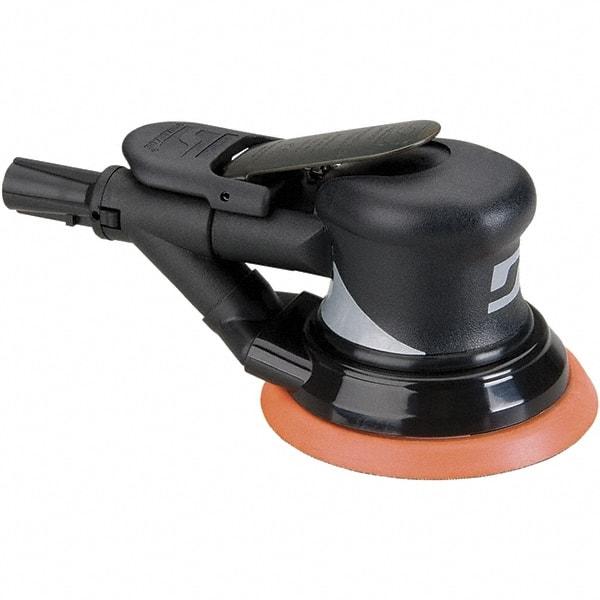 Dynabrade - 12,000 OPM, 18 CFM Air Consumption, Palm Air Orbital Sander - Round Pad, 1/4 NPT Inlet - Strong Tooling