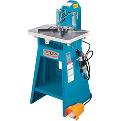 Baileigh - 5 x 5" Notching Dimension, Metal Notcher - 11" Stroke, 3mm Max Mild Steel Capacity, 23-1/2" Table Width x 18" Table Depth - Strong Tooling