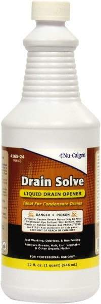 Nu-Calgon - 1 Qt Liquid Drain Cleaner - Unscented, Bottle - Strong Tooling