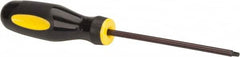 Stanley - #1 Point, 4" Blade Length Square Recess Screwdriver - 7-7/8" OAL - Strong Tooling