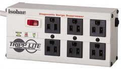 Power Outlet Strips; Amperage: 15.0; Voltage: 120V; Voltage: 120 V; Cord Length: 6 ft; Number Of Outlets: 6; Cord Length (Feet): 6; Color: Putty