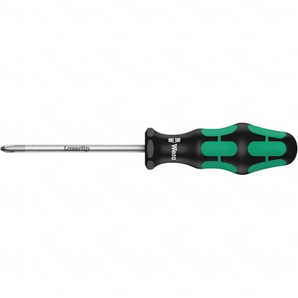 Wera - #2 Point, 4" Blade Length Posidrive Screwdriver - 398mm OAL - Strong Tooling