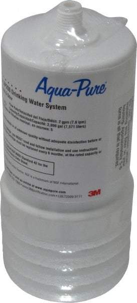 3M Aqua-Pure - 3-1/16" OD, 5µ, Cellulose Fiber 2/Pk. Replacement Cartridge for AP200 - 6-15/16" Long, Reduces Sediments, Tastes, Odors & Chlorine - Strong Tooling