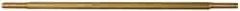 Made in USA - 12" Long, 1/8 NPT Thread, Float Valve Rod - Brass, 1/2" Thread Length - Strong Tooling