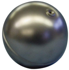 Made in USA - 2" Diam, Spherical, Internal Connection, Metal Float - 1/4-20 Thread, Stainless Steel, 850 Max psi, 25 Gauge - Strong Tooling