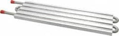 Lytron - 12" Long x 3-1/2" High, Straight Connection Stainless Steel Tube Cold Plate - 3/8 OD Tube, 4-Pass Fluid Path, Deionized Water or Corrosive Fluids Cooling, 1/2" Thick - Strong Tooling