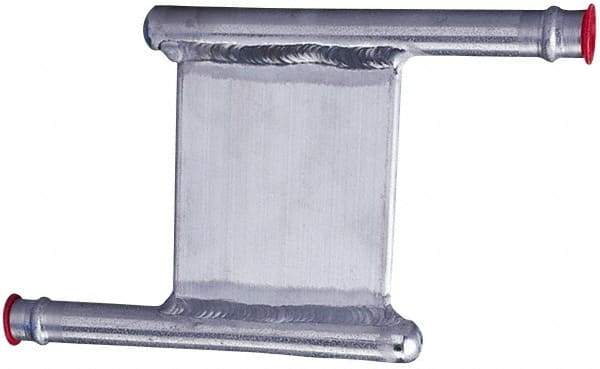 Lytron - 2" Long x 2" High, Beaded Connection Aluminum Tube Cold Plate - 3/8 OD Tube, Z Fluid Path Fluid Path, Ethylene Glycol & Water Mixture EGW Cooling, 0.13" Thick - Strong Tooling