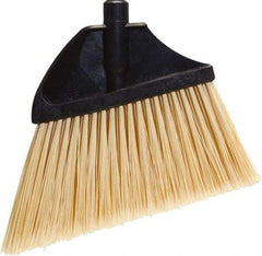 O-Cedar - 13" Wide, Beige PET Bristles, Angled Broom - Flagged - Strong Tooling