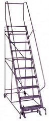 Cotterman - 172" 13 Step Ladder - 350 Lb Capacity, 130" Platform Height, 42" Base Width x 95" Depth, Grip Strut - Strong Tooling