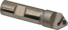 Ingersoll Cutting Tools - 82° Included Angle, 0.782" Drill Diam, 3-1/2" OAL, 3/4" Shank Diam, Indexable Spotting and Center Drill - TFLT 15 Insert Style - Strong Tooling