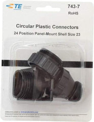 Tyco/Amp - Panel Mount Plug and Receptacle Kit - 24 to 23 AWG Compatible Wire Size - Strong Tooling