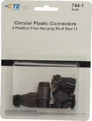 Tyco/Amp - Panel Mount Plug and Receptacle Kit - 11 to 4 AWG Compatible Wire Size - Strong Tooling