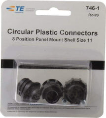 Tyco/Amp - Panel Mount Plug and Receptacle Kit - 11 to 8 AWG Compatible Wire Size - Strong Tooling