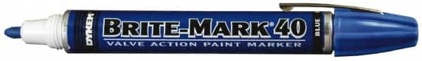 Dykem - Blue Oil-Based Paint Marker - Broad Tip, Oil Based - Strong Tooling