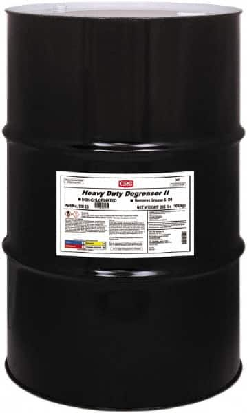 CRC - 55 Gal Drum Cleaner/Degreaser - Liquid, Petroleum Distillate & Nonchlorinated, Unscented - Strong Tooling