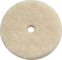 Made in USA - 1/2" Diam x 1/8" Thick Unmounted Buffing Wheel - Polishing Wheel, 1/64" Arbor Hole, Soft Density - Strong Tooling