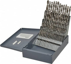 Hertel - 118° Point, Bright Finish, High Speed Steel Screw Machine Length Drill Bit Set - Strong Tooling