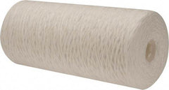 Pentair - 4-1/2" OD, 25µ, Polypropylene String-Wound Cartridge Filter - 9-7/8" Long, Reduces Sediments - Strong Tooling